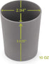 WeeSprout Bamboo Toddler Cups - 4 pc Set (10 fl oz), Organic & Non-Plastic Cup Pack for Toddlers, Big Kids or Baby, Natural...