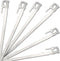 Camping Tent Stakes - Heavy Duty Tent Pegs Outdoor, Metal Tarp Spikes and Inflatable Tent Pole Pins 6 Pack...