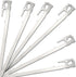 Camping Tent Stakes - Heavy Duty Tent Pegs Outdoor, Metal Tarp Spikes and Inflatable Tent Pole Pins 6 Pack...