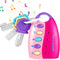 Skylety Musical Smart Remote Key Toy Fake Car Toy Keys with Sound and Lights Fun and Educational Key Toys for Travel Play (Pink)...
