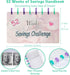 52 Week Money Saving Challenge Binder Budget Book Planner with Cash Envelopes Money Envelopes for Cash Saving Reusable Frosted Cover Organizer Mon...