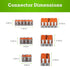 WAGO 221 Series 28pc Compact Splicing Wire Connectors Assortment Pack | includes (10x 221-412), (10x 221-413), (8X 221-415) | 221 Series Assortmen...