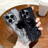 Astronaut Hidden Stand Case Cover for iPhone 15,for iPhone 15 Case Black,Astronaut Folding Bracket Kickstand iPhone Case with Camera Protector-Bla...