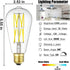 Leools Dimmable Edison LED Bulb 10W,Equivalent 100Watt, Antique Style ST64 LED Filament Bulbs,Neutral White 4000K, 1200LM, E26 Base Lamp for Resta...