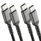 3ft USB C to C Cable 2 Pack, USB 2.0 Braided USB C to USB C Cable Fast Charging Compatible with Apple iPhone 15 iPad Mini/Air Samsung Galaxy S23 U...