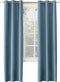 Sun Zero Cooper Thermal Insulated Energy Efficient Grommet Curtain Panel, 40" x 84", Blue...