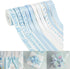 HUIHUANG Baby Blue Ribbon for Baby Shower Its A Boy Blue Ribbon Assorted Foot Print Elephant Satin Ribbon for Gift Wrapping Crafts Diaper Cake Bab...