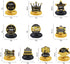 10Pcs Happy Retirement Decorations Table Honeycomb Centerpieces Party Supplies, Black Gold Retirement Adventure Awaits Table Centerpieces for Wome...
