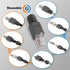 VCELINK RJ45 Connector Tool-Free, CAT6A Field Termination Plug, Gold Plated Modular Plug, UTP CAT6A Connector Toolless for 23 to 26 AWG Network Ca...