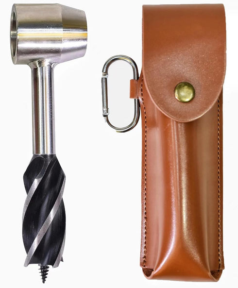 Bushcraft Survival Tool - Bushcraft Hand Auger Wrench, Scotch Eye Wood Drill Survival Tools for Outdoor Backpacking and Camping Shelter Building, ...