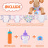 4Pcs Doll Diapers Doll Underwear for 14-18 Inch Baby Dolls Reusable Diapers Set with 3 Pcs Doll Feeding (Milk & Juice Bottles Toy Pacifier)...