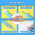 Assorted Mini Mechanical Pencils 0.7 mm Automatic Pencils with Mini Erasers Mini Pens Stationery Supplies for Home, Office, School Supplies, Writi...