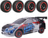 HobbyPark 2.55" Tall 12mm Hex PreGlued 1/10 RC Touring Car Wheels and Tires Set 1.02" 26mm Wide Soft Rubber for Tamiya HPI Traxxas Redcat Kyosho B...