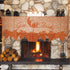 DoubleWood 20"x60" Thanksgiving Decor Fireplace Scarf Fireplace Cloth Pumpkin Lace Table Runner Fall Runner Mantle Scarves Cover for Thanksgiving ...