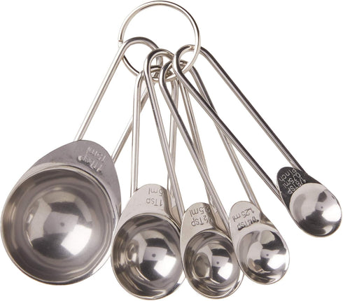 Prepworks by Progressive Stainless Steel Measuring Spoons - Set of 5,Silver...