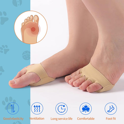2 Pairs Gel Metatarsal Pads Men Women Honeycomb Fabric Forefoot Pads High Heels Comfort Pads Soft Ball of Foot Cushions Inserts for Pain Relief No...
