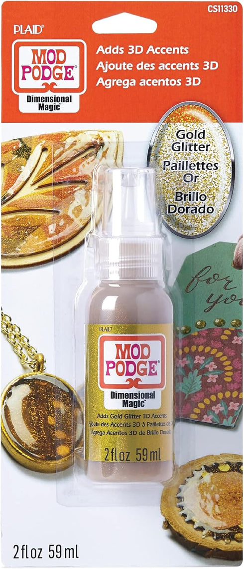 Mod Podge Glitter Dimensional Magic, 2 oz, Gold...