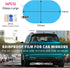 4 PCS Car Rearview Mirror Waterproof Film, Rainproof Anti Fog Auto Side Window Protective Sticker for Safe Driving, HD Clear Nano Coating Rear Mir...
