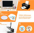 16 Pieces Sublimation Blank Cup Coasters Bulk 4x4 Inch Round Blank Cup Mat Rubber Circle Mat for Sublimation Transfer DIY Crafts Printing Heat Pre...