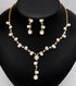 Elegant Bride Bridesmaid Jewelry Sets for Wedding Prom Bridal Necklace Earrings Bracelet Set Women Formal Dress Accessories...