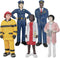 5PCS Professional Character Models Figures Set Educational Toys Christmas Party Decoration for 3 4 5 6 Kids Boys and Girls (Doctors, firefighters)...