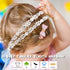 DANMY Baby Girl Super Elastic Headband,Cotton Lace Toddler Hair Band,Infant Soft Turban Hair Accessories Set...