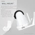 BRAINWAVZ Adheasive Wall Mount for VAVA Baby Monitor Camera (VA-IH006) Shelf - No Screws, Easy to Install, No Mess, Strong Mount Holder, White...