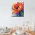 Tulip Flower Paint by Number for Adult,Abstract Graffiti Painting by Number Kits On Canvas, DIY Oil Painting Acrylic Paints,leafage Paint by Numbe...