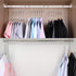 Meetu Closet Organizer - 9.5 Inch Cloth Hanger Magic Space Saving Hangers for Wardrobe Organization (Pack of 8)...