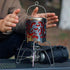 Camping heater Butane heater Candle heater Tent heater Small propane heater Emergency heater Portable stainless steel camping heater (silver)...