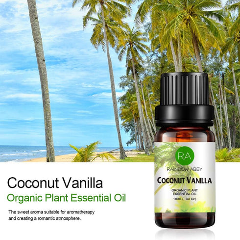 2-Pack Coconut Vanilla Essential Oil - 100% Pure, Best Organic Therapeutic Grade Blend Essential Oil - 10 ml...