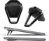 Portable Invisible Laptop Stand - 2PCS zinc Alloy Laptop Mini Stand Heat Dissipation pad, Laptop Lifter Suitable for 12-20 inch Laptop (Black)...