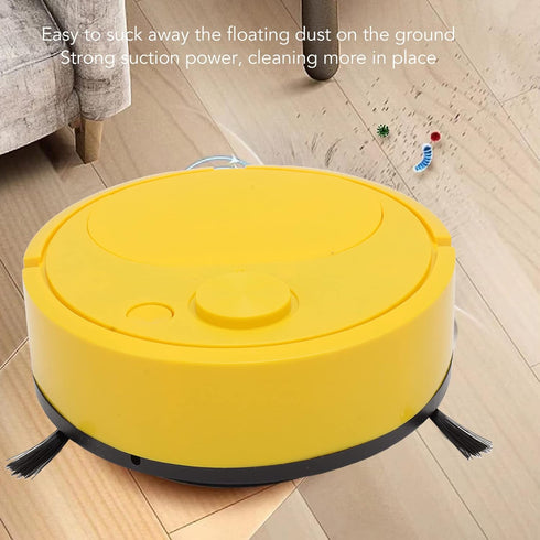 Pwshymi Robot Vacuum Cleaner Multifunctional USB Charging Mini Smart Sweeping Robot for Wooden Flooring Tile Carpet(Yellow) Roboticvacuumcleaner T...