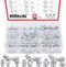 Hilitchi 123Pcs Metric Hydraulic Zerk Grease Fittings Assortment Kit (Metric)...