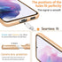 Compatible with Samsung Galaxy S21 Case, Finger Ring Holder Case Rose Gold Plating Design for Women Girls Rotating Holder Kickstand Magnetic Shock...