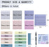 800Pcs Transparent Sticky Notes, 3"x3" Clear Sticky Notes with lined, Waterproof Translucent Sticky Note Pads for Books Annotation, Clear Post it ...