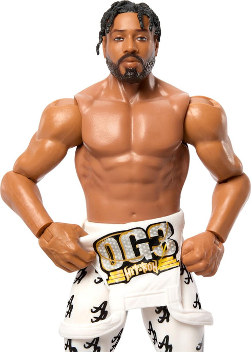 WWE Action Figure, 6-inch Collectible Ashante Adonis with 10 Articulation Points & Life-Like Look...