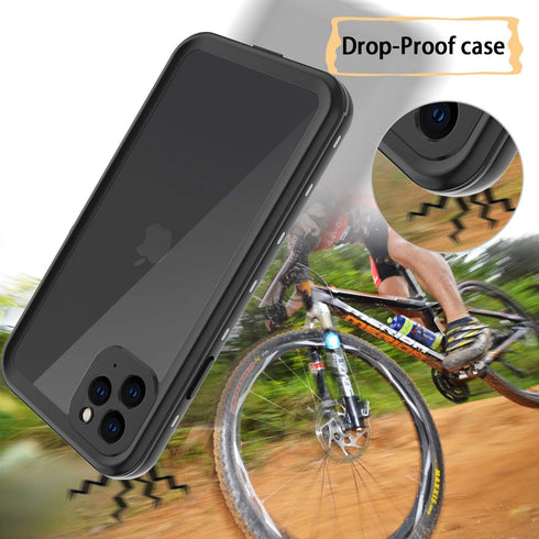 for Waterproof iPhone 11 Pro Max Case - Full Body Bumper Case Waterproof Rugged Protection with Built-in Screen Black...