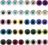 30pairs 12mm Owl Bird Human Pupil Eyes Glass Cabochon for Clay Dolls Making Sculptures Craft DIY Finding...