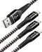 6ft iPhone Charger Cord, 3 Pack 6feet Nylon Braided USB Fast iPhone Charging Cable Compatible with iPhone 14/13/12/11/X/XS/XR/XS Max/8/7/6/5S/SE, ...