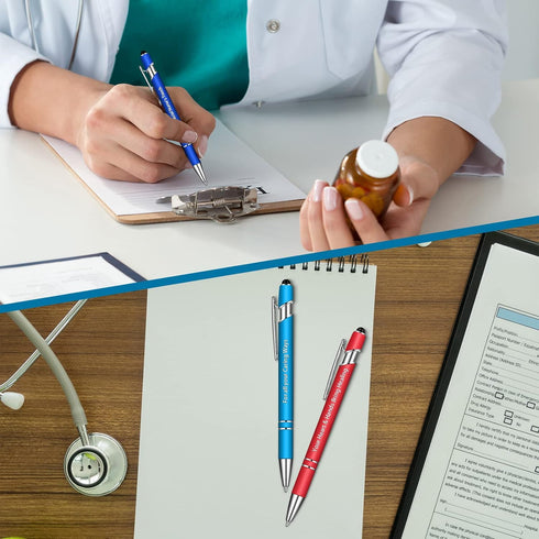 Doctor Nurse Pens Inspirational Ballpoint Pens Funny Nurse Pens Screen Touch Stylus Pen Nurse Motivational Quote Positive Pens for Nurse Doctor Wr...