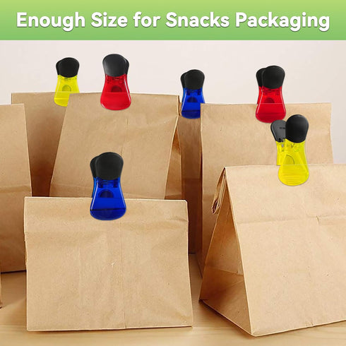 Plastic Refrigerator Magnet Clips Sets? Magnet Paper Clips, Snacks Bag Clips? Multipurpose Clips - Set of 6 (Red Blue Yellow)...