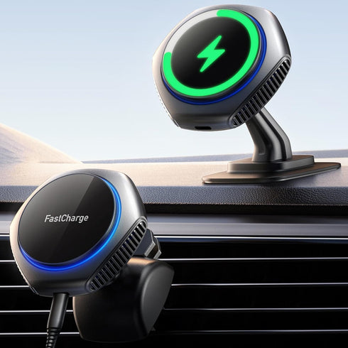 for MagSafe Car Mount Charger, 15W Zinc Alloy Fast Charging Magnetic Wireless Car Charger Phone Holders for Your Car Fits for iPhone 15 Pro Max Pl...