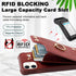 iPhone 11 Wallet Case with Credit Card Holder,Leather Shockproof Protective Phone Cover Supports 360°Rotation Ring Stand and RFID Blocking for App...