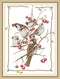 Aiorkeng Cross Stitch Kits Stamped Full Range of Embroidery Starter Kits for Beginners DIY 14CT 2 Strands -Printed Kits Sparrows 35×46 cm...