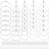 YaeYur 280PCS Hoop Earring Findings Hypoallergenic Beading Hoop Earrings 100PCS Earring Hooks for Beading 100PCS Silicone Earring Backs Earrings B...