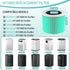HY1800 True HEPA Replacement Filter Compatible with MORENTO/CHIVALZ/Loytio/AYAFATO/Honeyuan/IOIOW HY1800 Air Purifier, 3-in-1 H13 True HEPA Activa...
