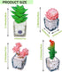 Plant Magnets for Fridge Succulent Artificial Plants Refrigerator Magnets,Funny 3D Resin Decorative Succulent Fridge Magnets Refrigerator Set of 4...