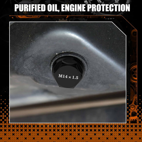 M14x1.5 Aluminum Magnetic Oil Drain Plug with 1 Pcs Copper Gasket Crush Washer Sump Drain Nut Bolt Oil Pan Bolt Anti Leakage Seal Replacement for ...
