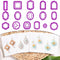 Guiqulai 16 Shapes Geometric Polymer Clay Earrings Cutters, Boho Frame Clay Cutters,Long Rectangle Clay Earrings Cutters,Window Organic Shape Clay...